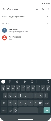 Press the required contact.