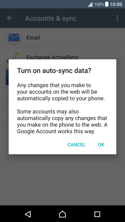 If you turn on the function, press OK.