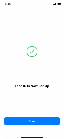 Press Done. If you haven't previously selected a phone lock code, key in a code of your own choice twice.