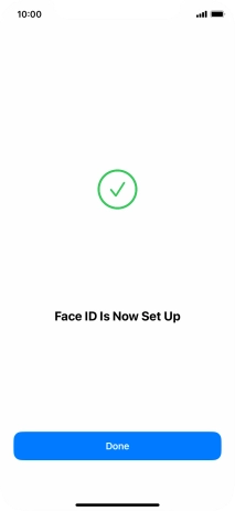 Press Done. If you haven't previously selected a phone lock code, key in a code of your own choice twice.