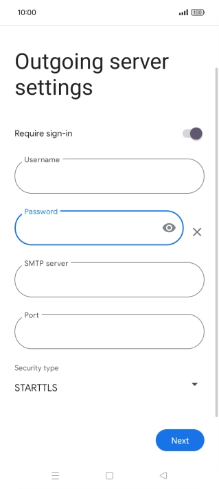 Press the field below 