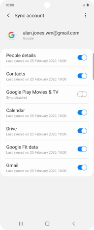Press the Home key to return to the home screen.