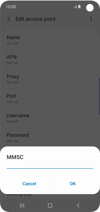 Key in http://pxt.vodafone.net.au/pxtsend and press OK.