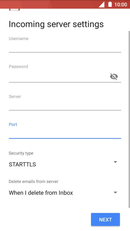 Press the drop down list below 