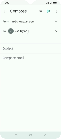 Press Subject and key in the required subject.