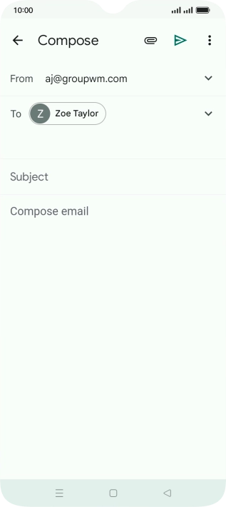 Press Subject and key in the required subject.