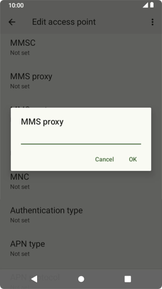 Key in 10.202.002.060 and press OK.