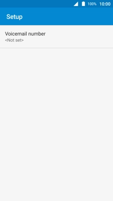 Press Voicemail number.