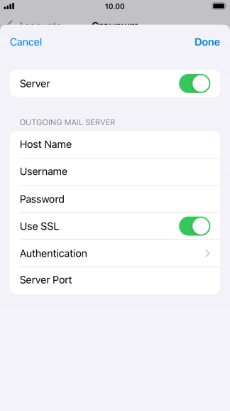 Press Authentication.