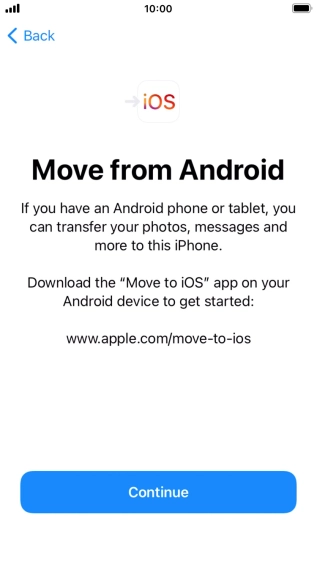 To transfer content to your phone, you need to install the app 