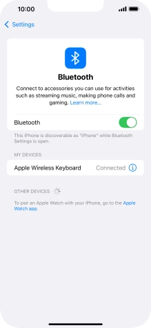 Slide your finger upwards starting from the bottom of the screen to return to the home screen.