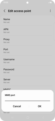 Key in 8080 and press OK.