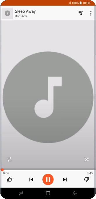 Press arrow right to go to the next audio file.