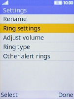 Select Ring settings.