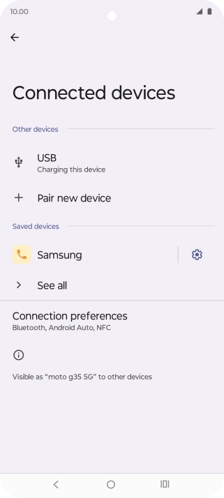 Press the Home key to return to the home screen.