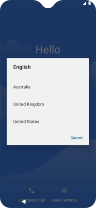 Press the required country or area.