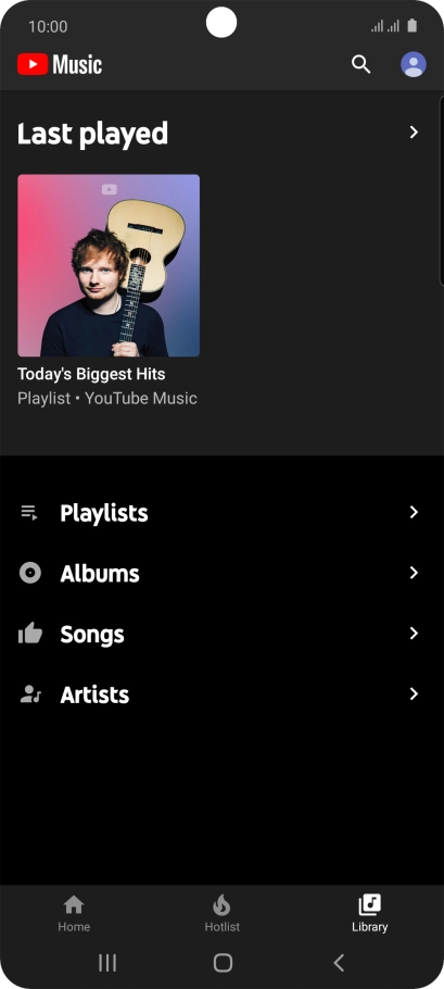 Press the required category and go to the required audio file.