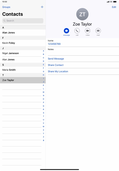 Slide your finger upwards starting from the bottom of the screen to return to the home screen.