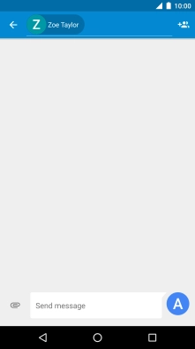 Press the text input field and write the text for your picture message.