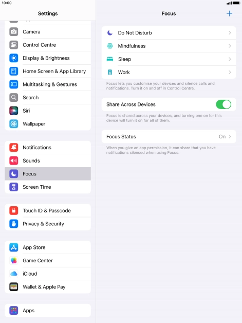 Press Do Not Disturb.