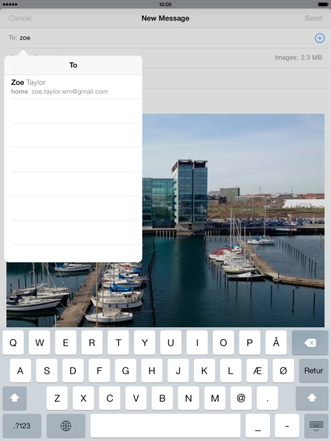 Press the required contact.