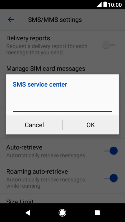 Key in +61415011501 and press OK.