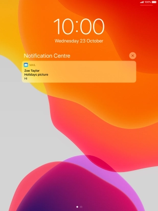 Press the required notification and follow the instructions on the screen to use the selected function.
