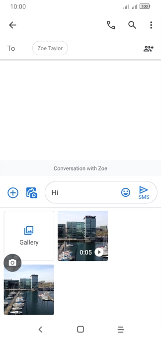 Press Gallery and go to the required folder.
