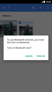 If Bluetooth is turned off, press TURN ON to turn it on.