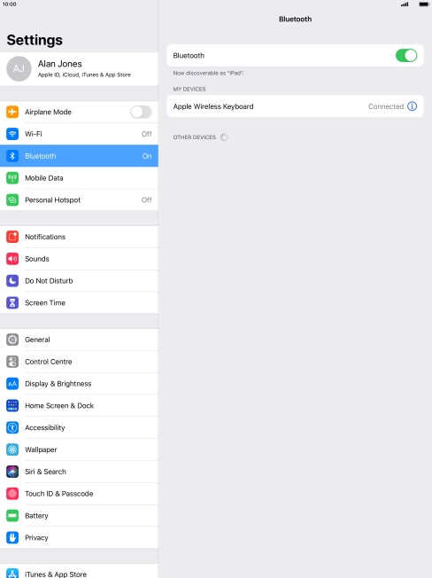 Press the Home key to return to the home screen.