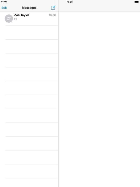 Press the new message icon.