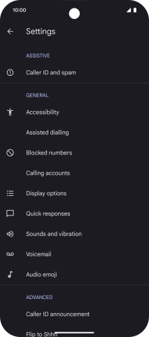 Press Calling accounts.