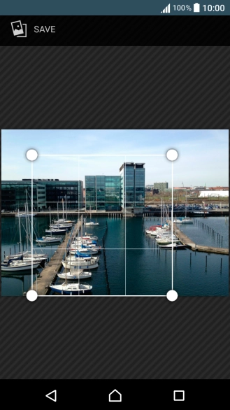 Drag the frame to the required position to select the required detail and press SAVE.