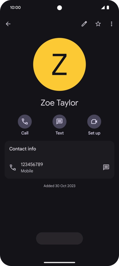 Slide your finger upwards starting from the bottom of the screen to return to the home screen.