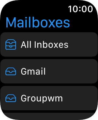 Press the required email account.