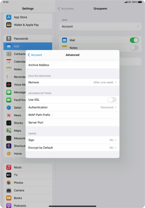 Press Authentication.