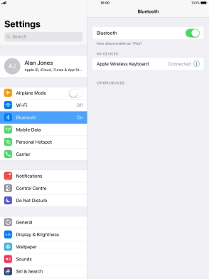 Press the Home key to return to the home screen.