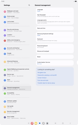 Press Date and time.