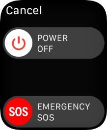 Press and drag the power off icon right.