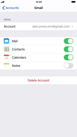 Press the Home key to return to the home screen.