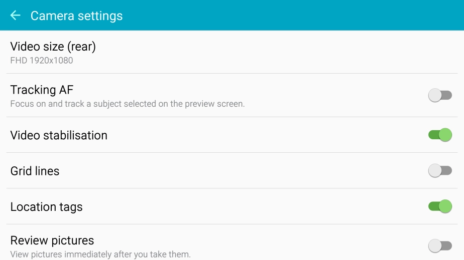 Press Video size (rear).