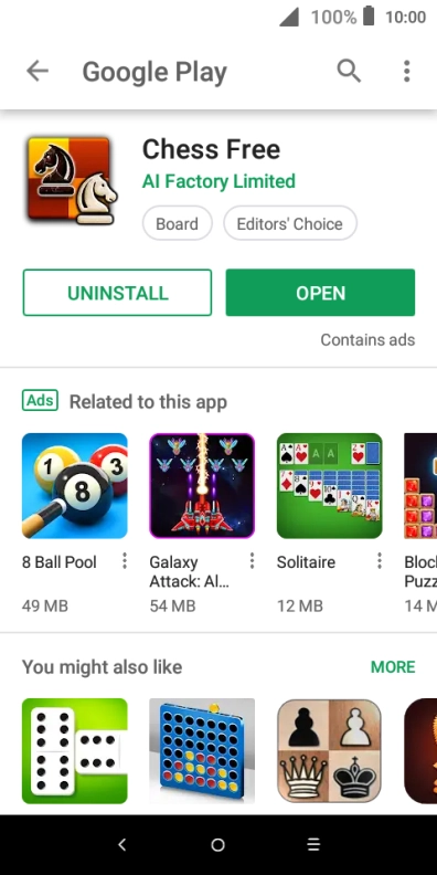 Press the Home key to return to the home screen.
