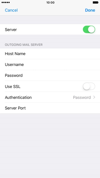 Press Server Port and key in 25.