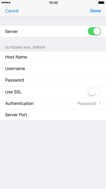 Press Server Port and key in 25.