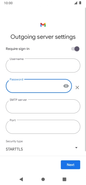Press the field below 