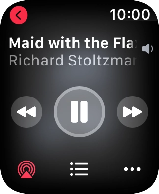 Turn the Digital Crown to select the required volume.