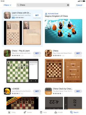 Press the required app.