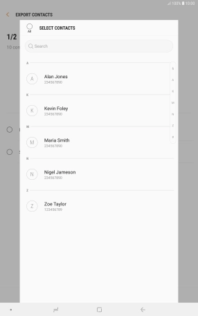 Press the field above 