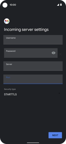 Press the drop down list below 
