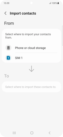 Press the name of the SIM.
